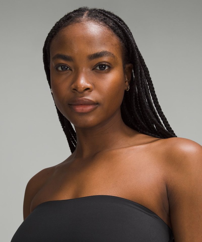 Lululemon Wundermost Ultra-Soft Nulu Tube Top Black Online Outlet Sale