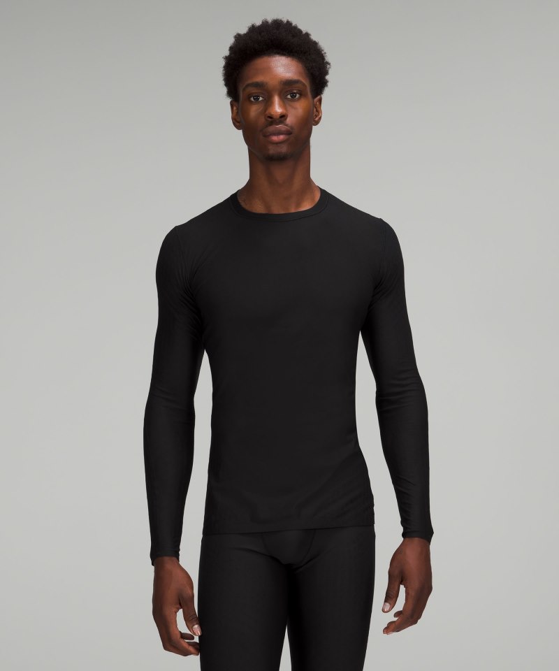 Lululemon SenseKnit Running Long-Sleeve Shirt Black Online Outlet Sale