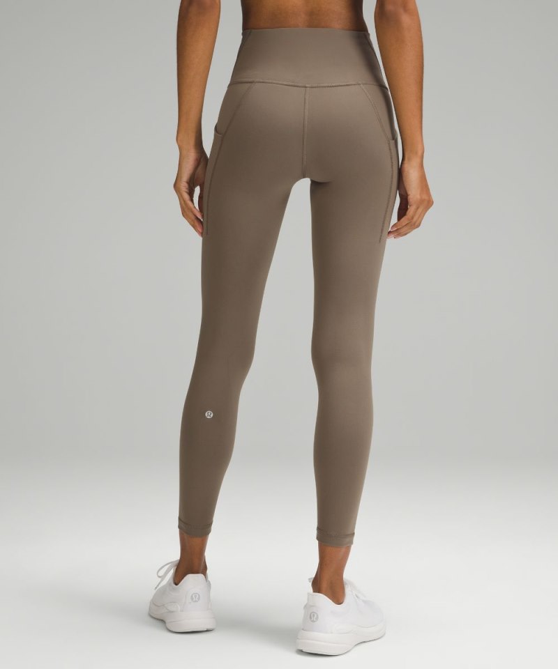 Lululemon Wunder Train High-Rise Tight with Pockets 25" Nomad Online Outlet Sale