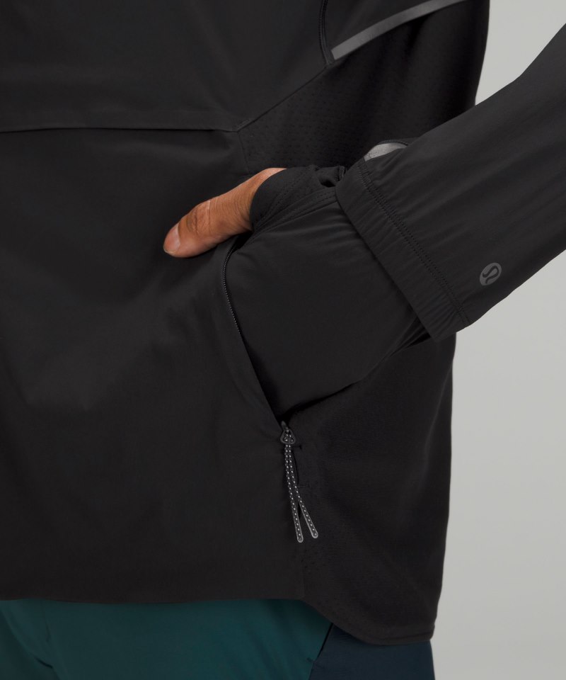 Lululemon SenseKnit Composite Running Jacket Black Online Outlet Sale