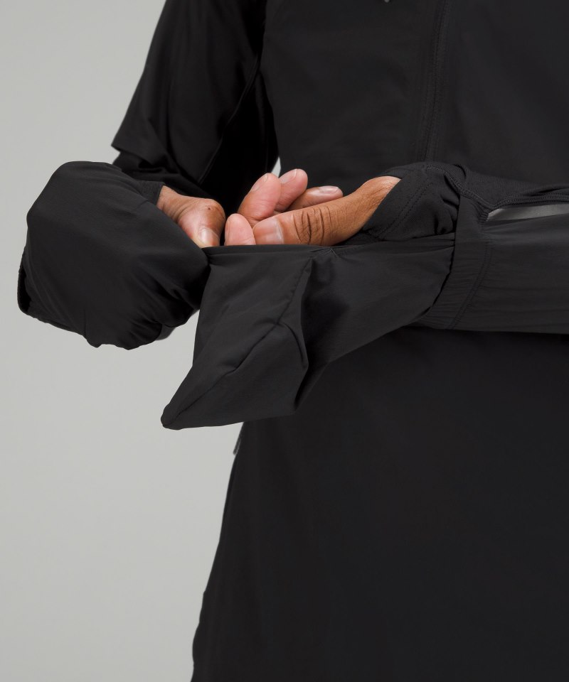 Lululemon SenseKnit Composite Running Jacket Black Online Outlet Sale