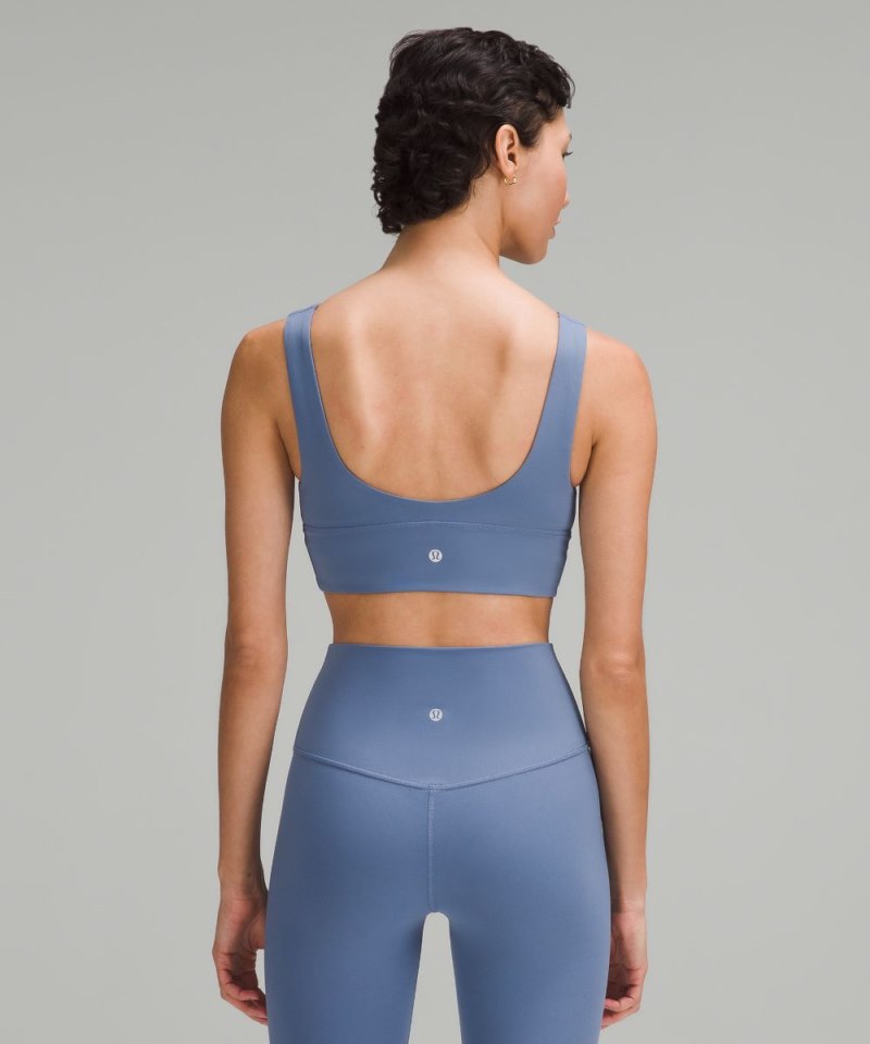 Lululemon lululemon Align™ V-Neck Bra *Light Support, A / B Cup Oasis Blue Online Outlet Sale