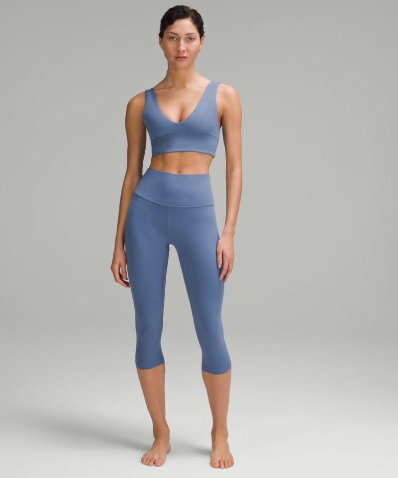 Lululemon lululemon Align™ V-Neck Bra *Light Support, A / B Cup Oasis Blue Online Outlet Sale