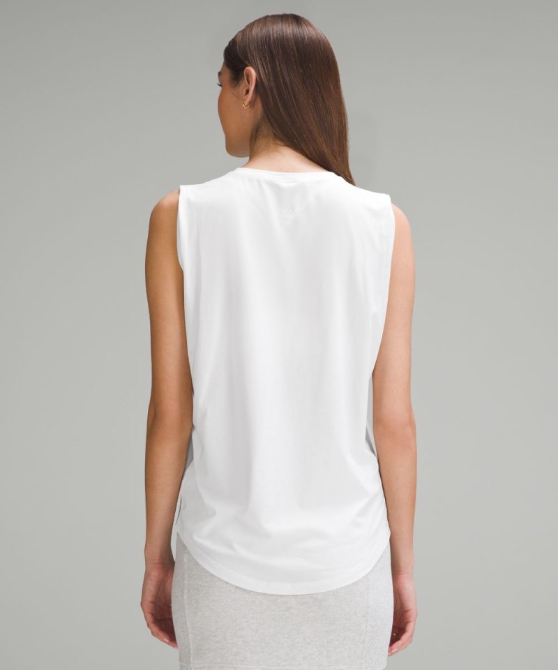 Lululemon Brunswick Muscle Tank Top White Online Outlet Sale