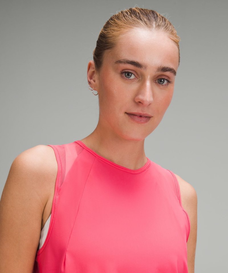 Lululemon Sculpt Cropped Tank Top Glaze Pink Online Outlet Sale