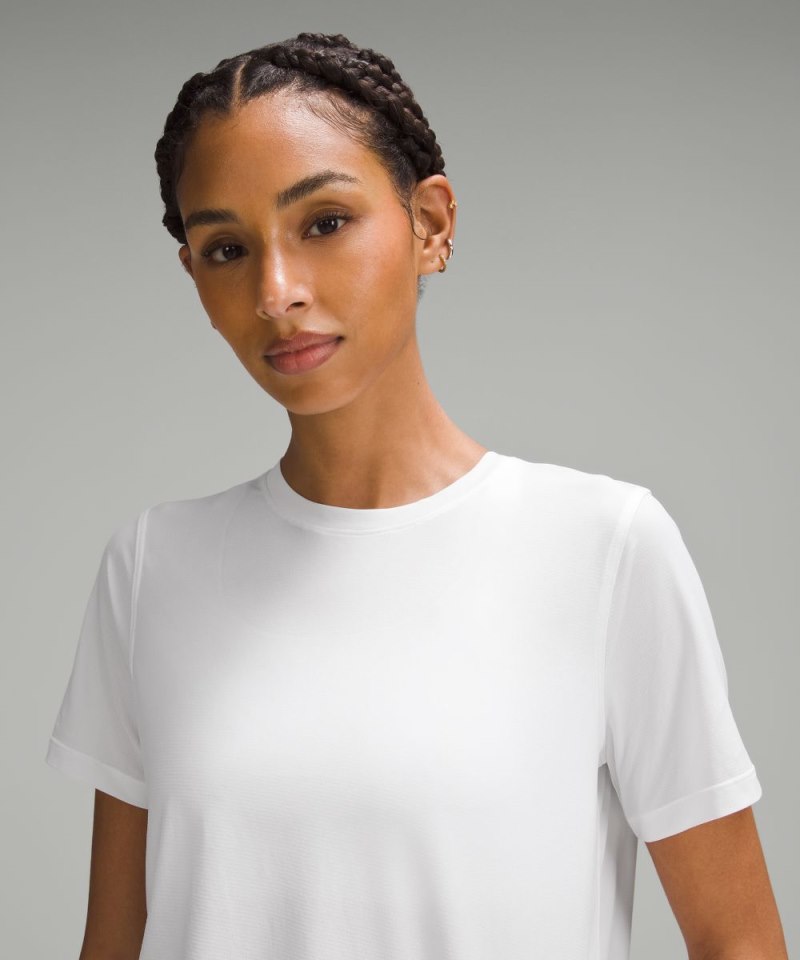 Lululemon Ultralight Hip-Length T-Shirt White Online Outlet Sale