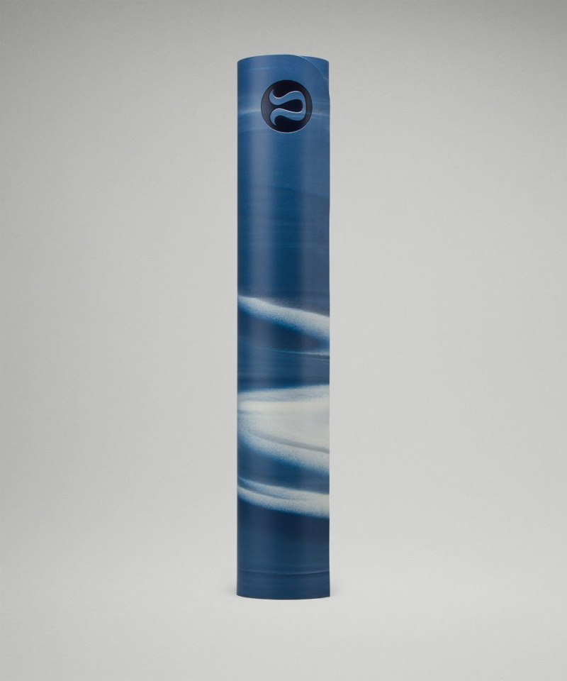 Lululemon The Mat 5mm *Made With FSC™ Certified Rubber Soft Denim / Pastel Blue / White / Pastel Blue Online Outlet Sale