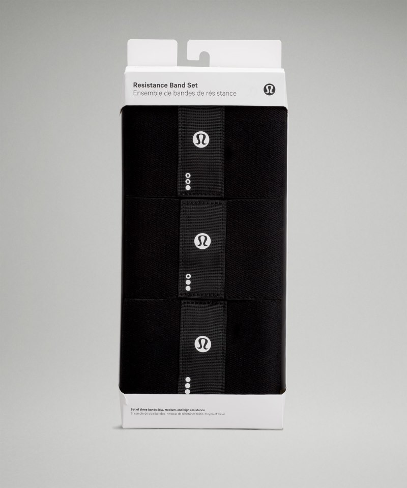 Lululemon Resistance Band Set Black Online Outlet Sale