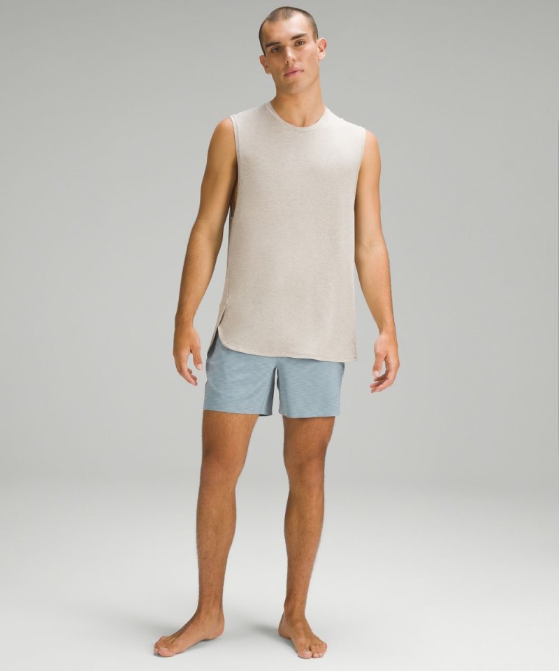 Lululemon Balancer Short 6" Heathered Chambray Online Outlet Sale