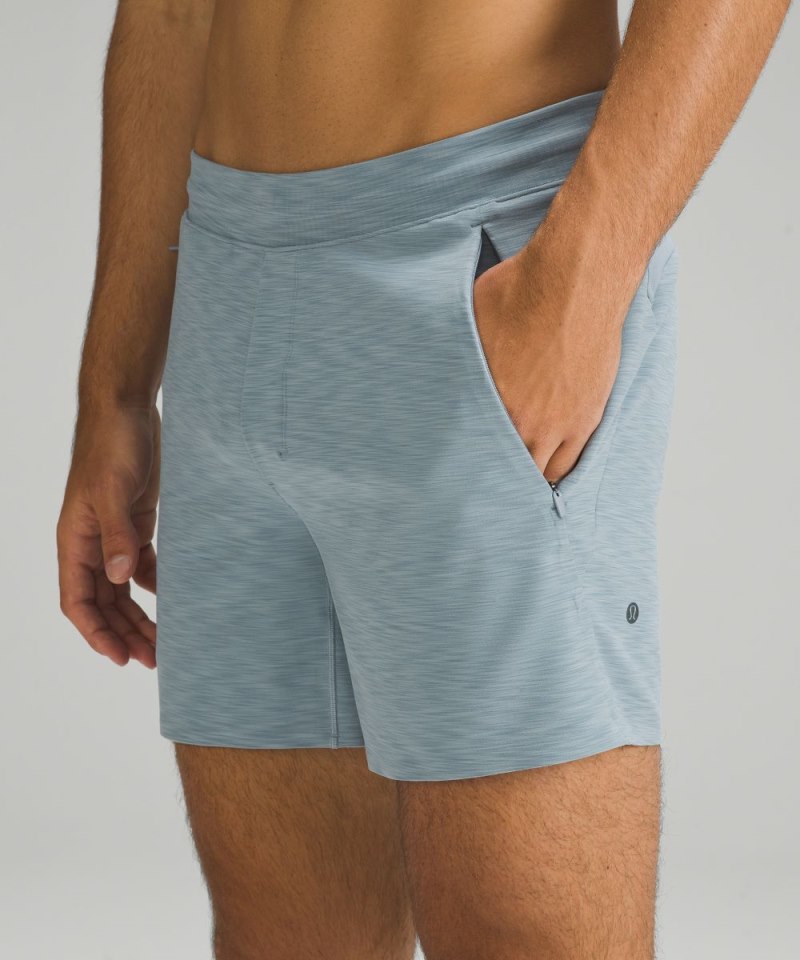 Lululemon Balancer Short 6" Heathered Chambray Online Outlet Sale