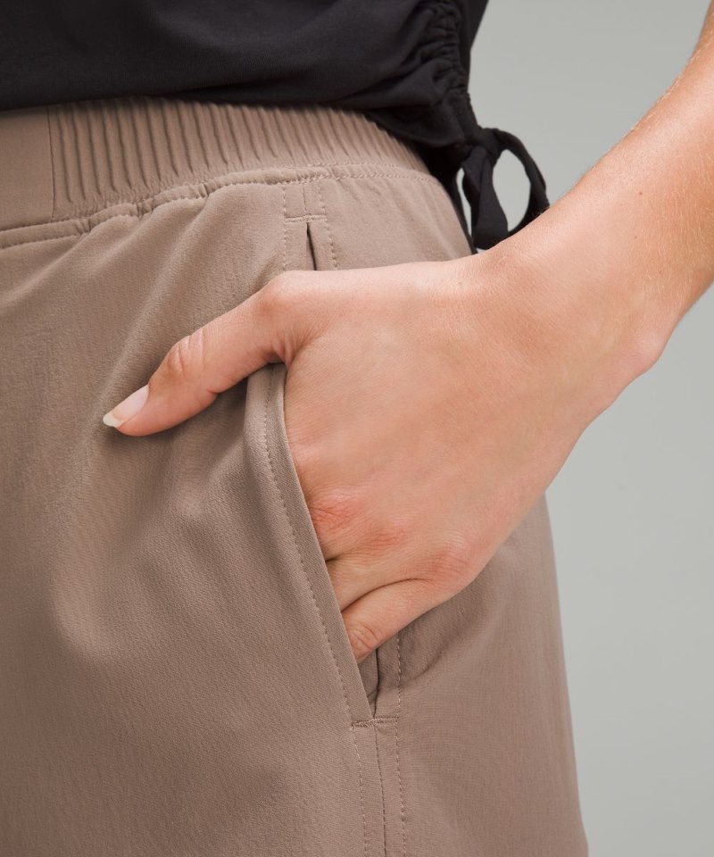 Lululemon Stretch Woven High-Rise Wide-Leg Cropped Pant Taupetastic Online Outlet Sale