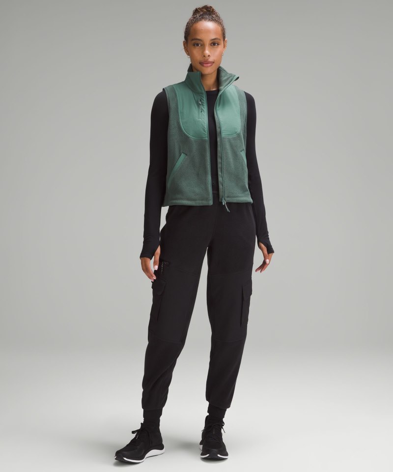 Lululemon Fleece + Ripstop Hiking Vest Dark Forest / Medium Forest Online Outlet Sale