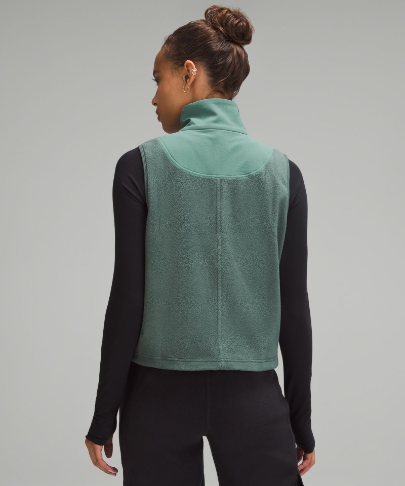 Lululemon Fleece + Ripstop Hiking Vest Dark Forest / Medium Forest Online Outlet Sale