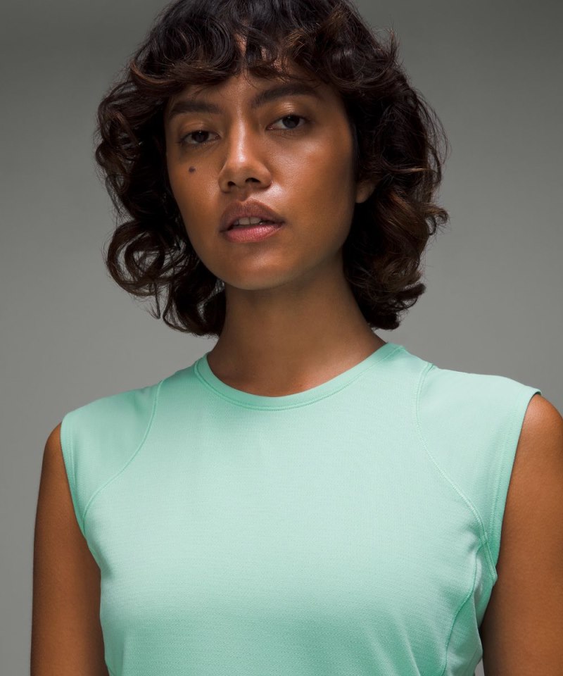 Lululemon Cap Sleeve Hiking Tank Top Wild Mint Online Outlet Sale