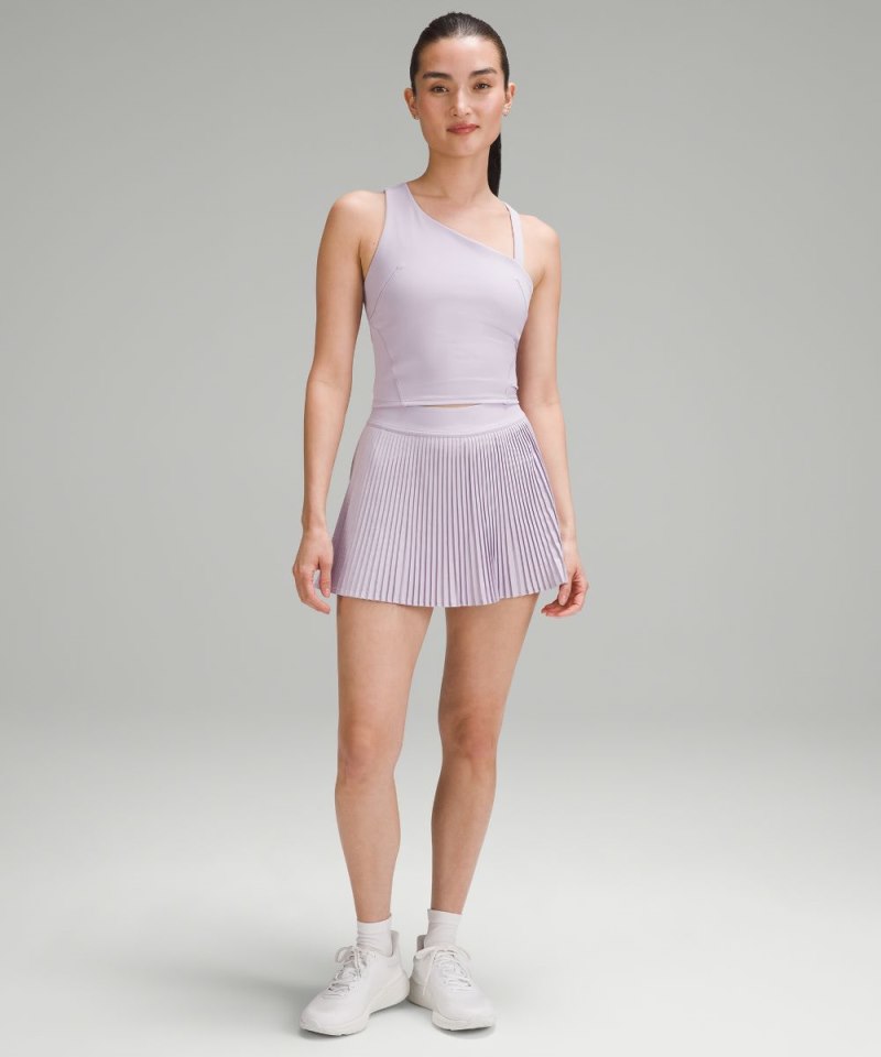 Lululemon Everlux Asymmetrical Tennis Tank Top Lilac Ether Online Outlet Sale