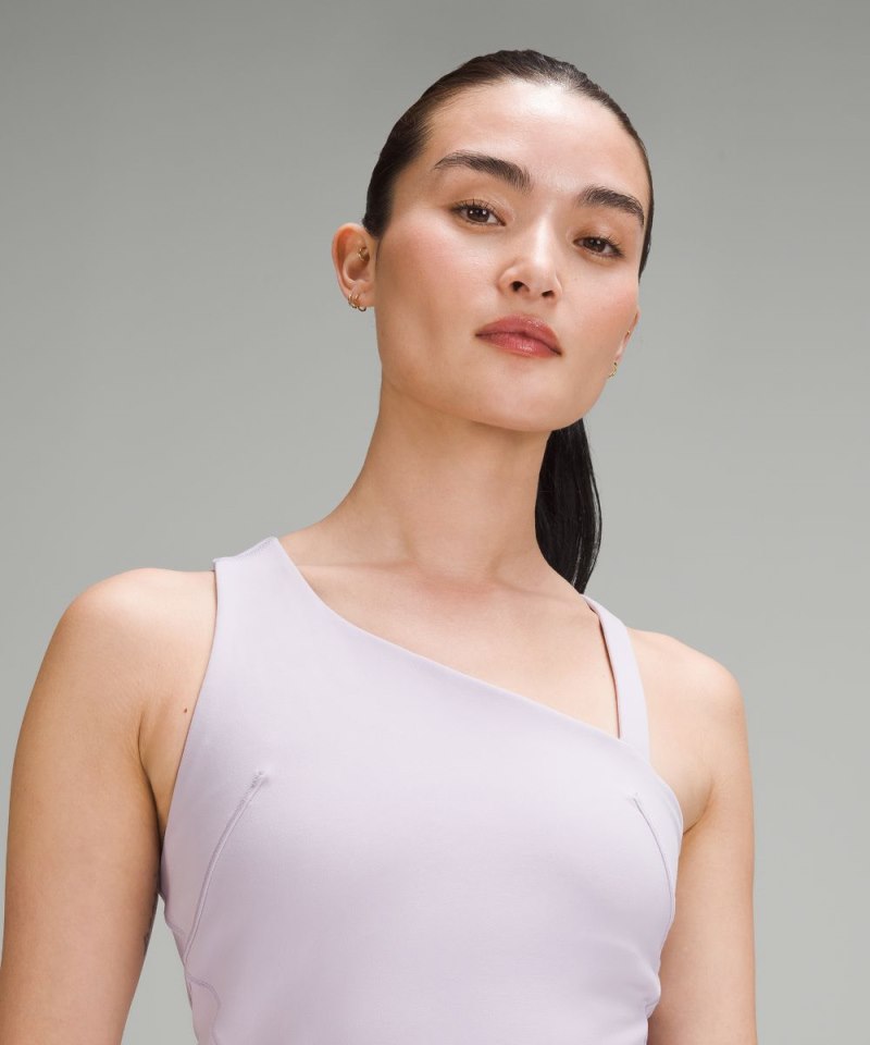 Lululemon Everlux Asymmetrical Tennis Tank Top Lilac Ether Online Outlet Sale