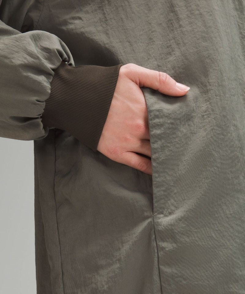 Lululemon Non-Stop Bomber Jacket *Reversible Grey Sage / Dark Olive Online Outlet Sale