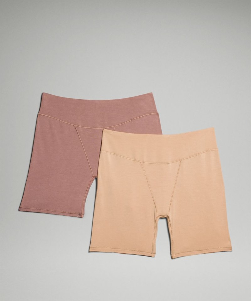Lululemon UnderEase Super-High-Rise Shortie Underwear *2 Pack Twilight Rose / Contour Online Outlet Sale