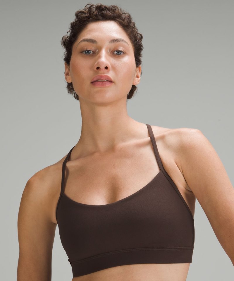 Lululemon Flow Y Bra Nulu *Light Support, A–C Cups Espresso (not available) Online Outlet Sale