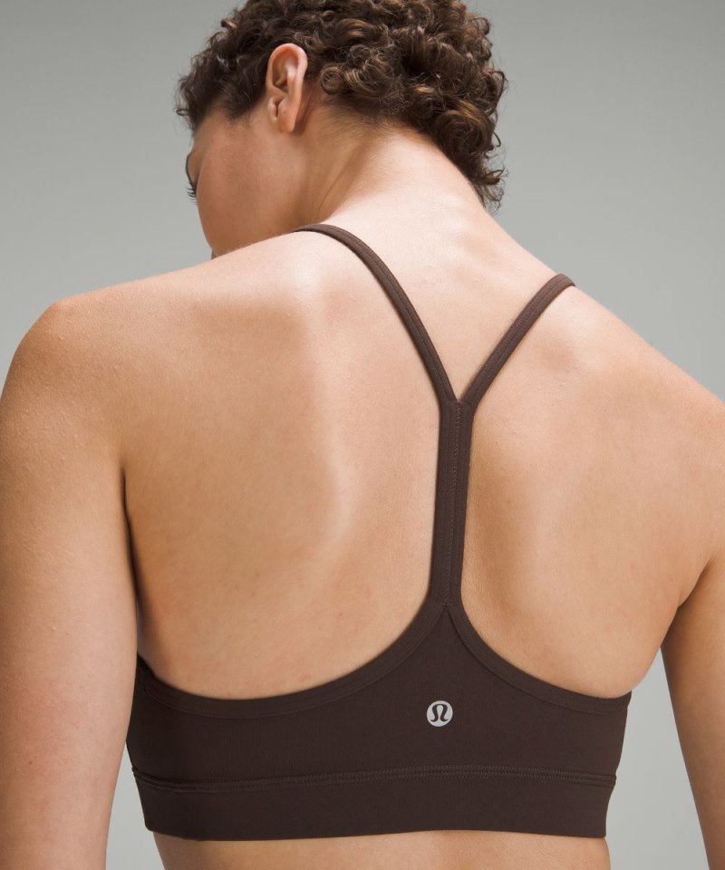 Lululemon Flow Y Bra Nulu *Light Support, A–C Cups Espresso (not available) Online Outlet Sale