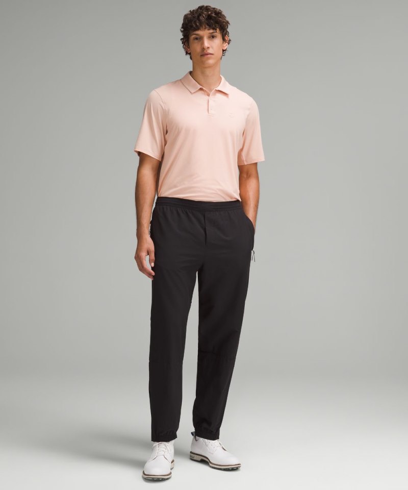 Lululemon Logo Sport Polo Short Sleeve Melon Sorbet Online Outlet Sale