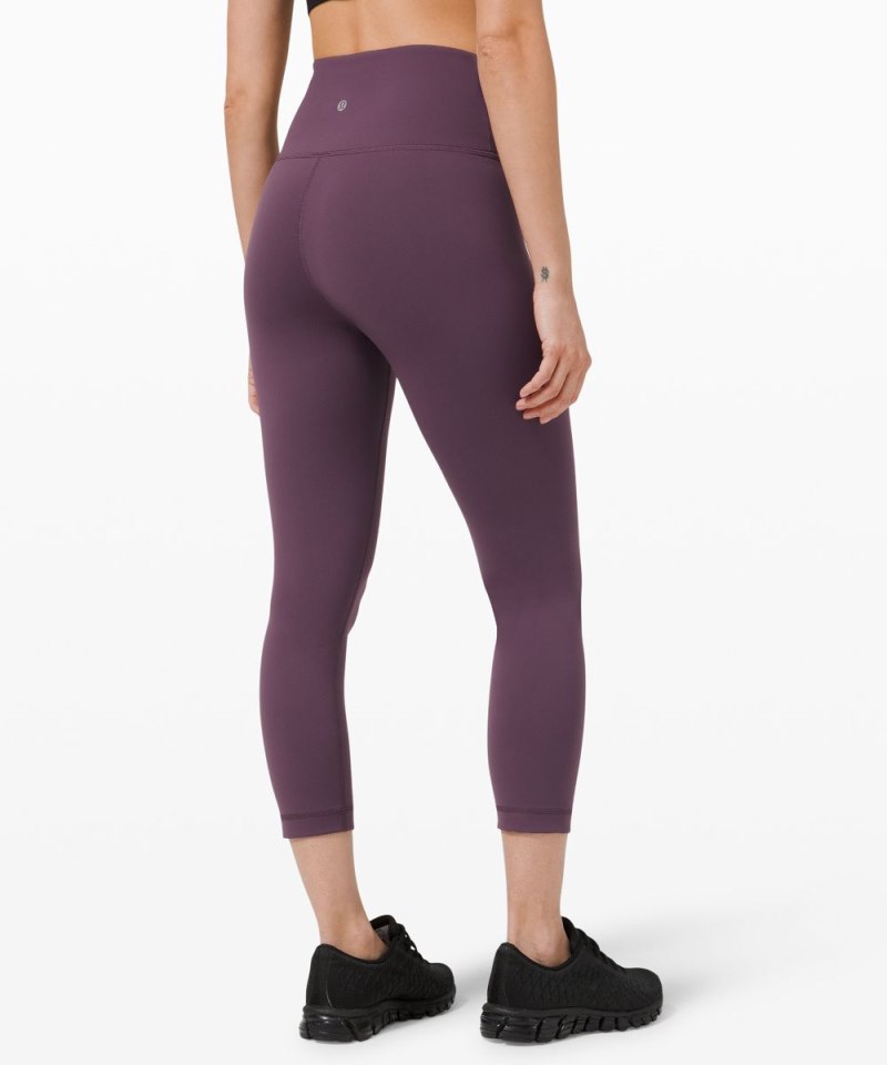 Lululemon Wunder Train High-Rise Crop 23" Grape Thistle Online Outlet Sale