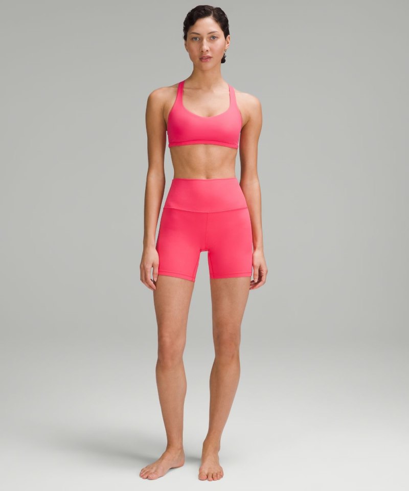 Lululemon Free to Be Bra - Wild *Light Support, A / B Cup Glaze Pink Online Outlet Sale