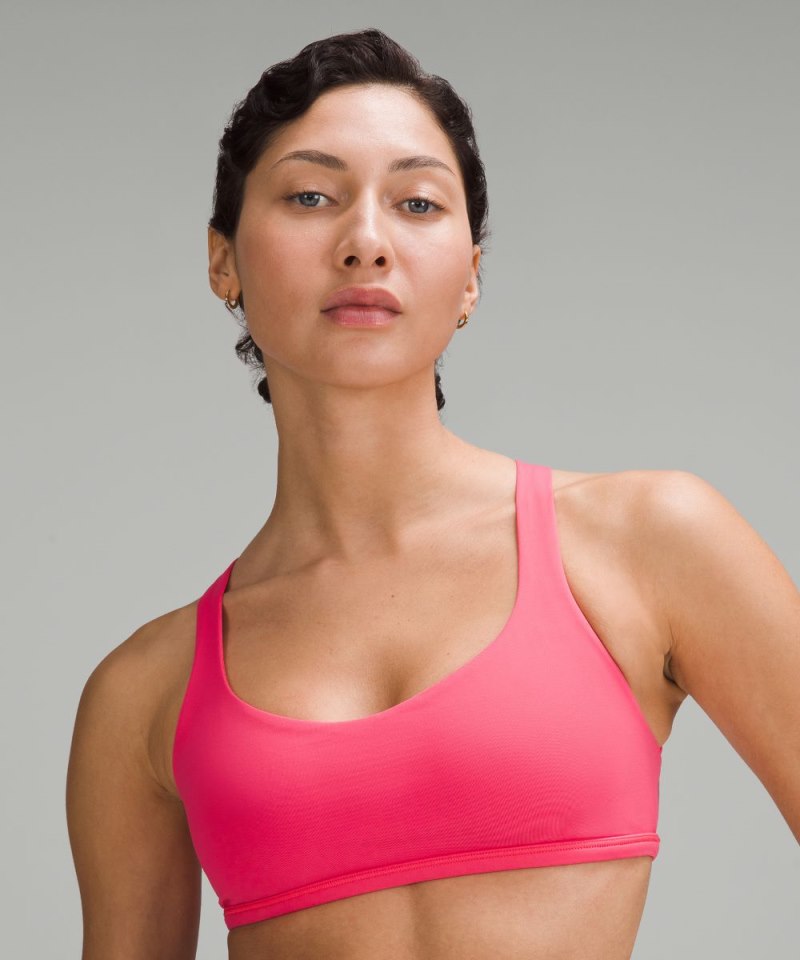 Lululemon Free to Be Bra - Wild *Light Support, A / B Cup Glaze Pink Online Outlet Sale