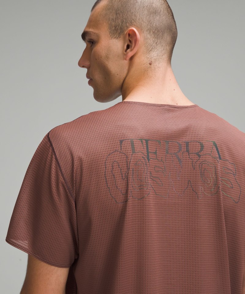 Lululemon lululemon lab Grid Mesh Training T-Shirt *Graphic Smoky Topaz Online Outlet Sale