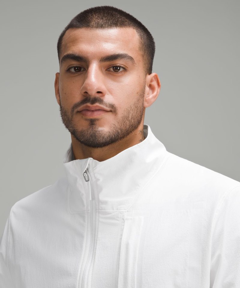 Lululemon Sojourn Windbreaker Jacket White Online Outlet Sale