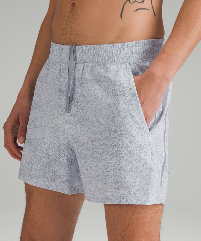 Lululemon Pace Breaker Linerless Short 5" Infuse Texture Alpine White Multi Online Outlet Sale