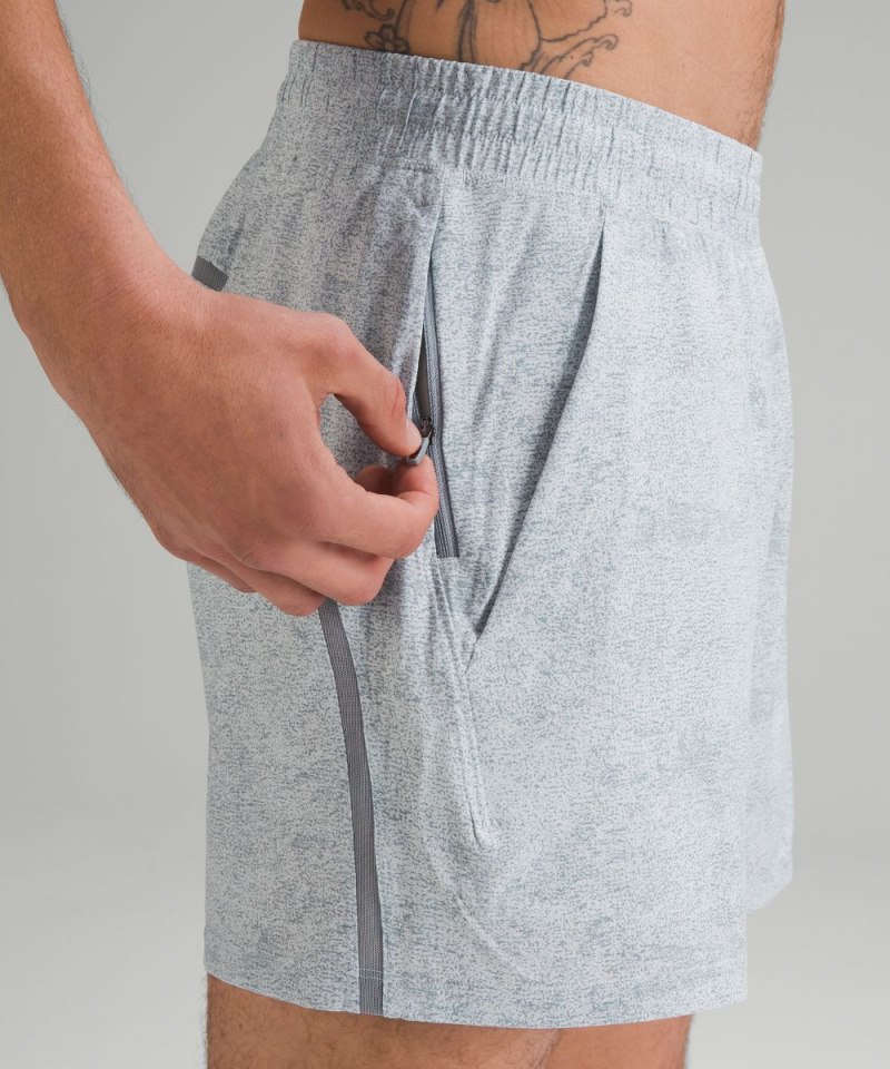 Lululemon Pace Breaker Linerless Short 5" Infuse Texture Alpine White Multi Online Outlet Sale