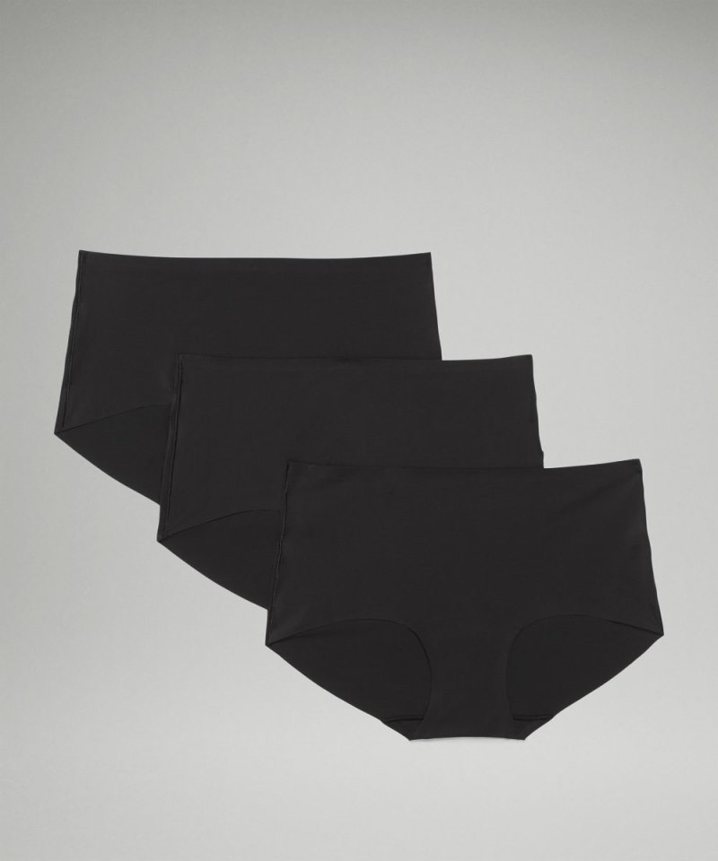 Lululemon InvisiWear Mid-Rise Boyshort Underwear *3 Pack Black Online Outlet Sale
