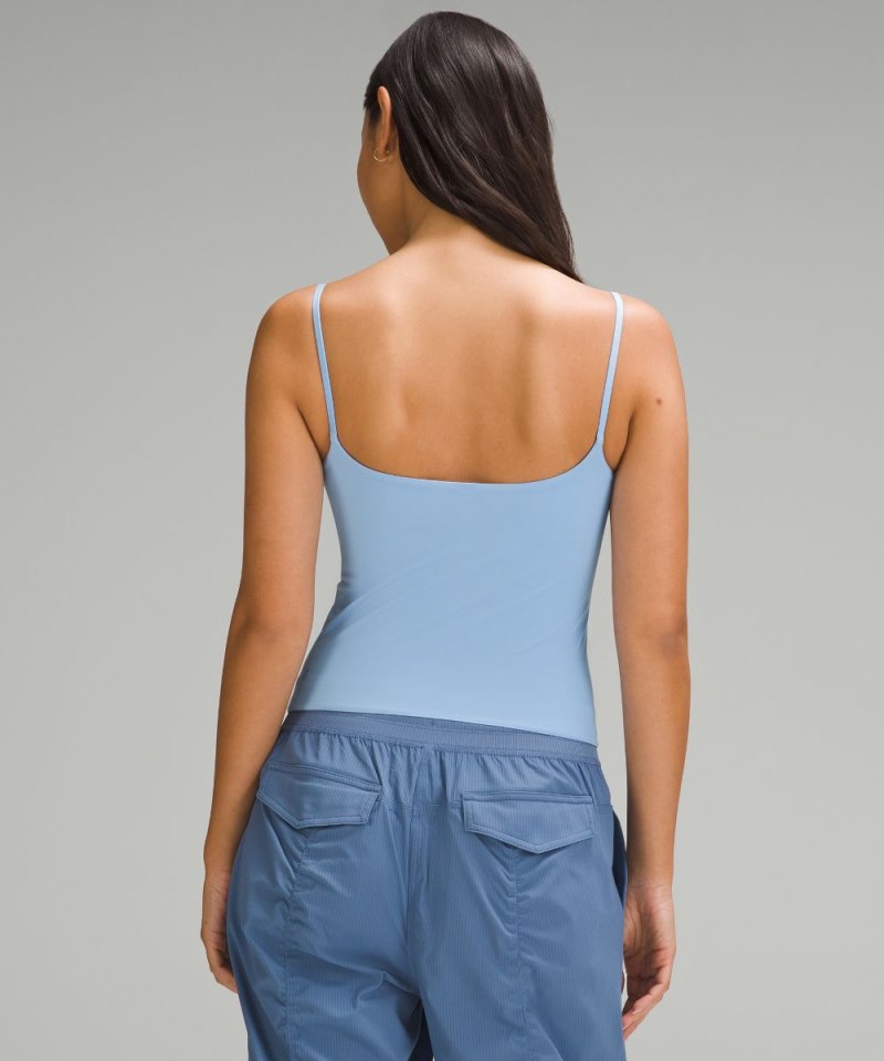 Lululemon Wundermost Ultra-Soft Nulu Spaghetti-Strap Cami Tank Top Sinatra Blue Online Outlet Sale