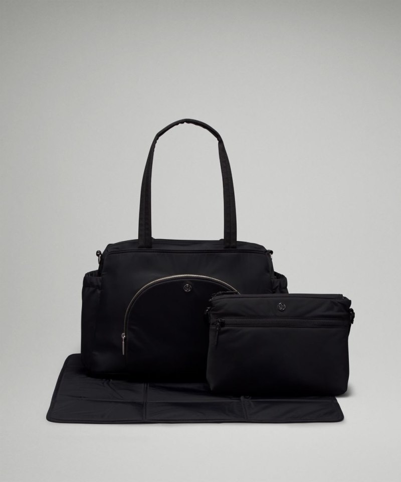 Lululemon New Parent Tote Bag 20L Black / Silver Drop Online Outlet Sale