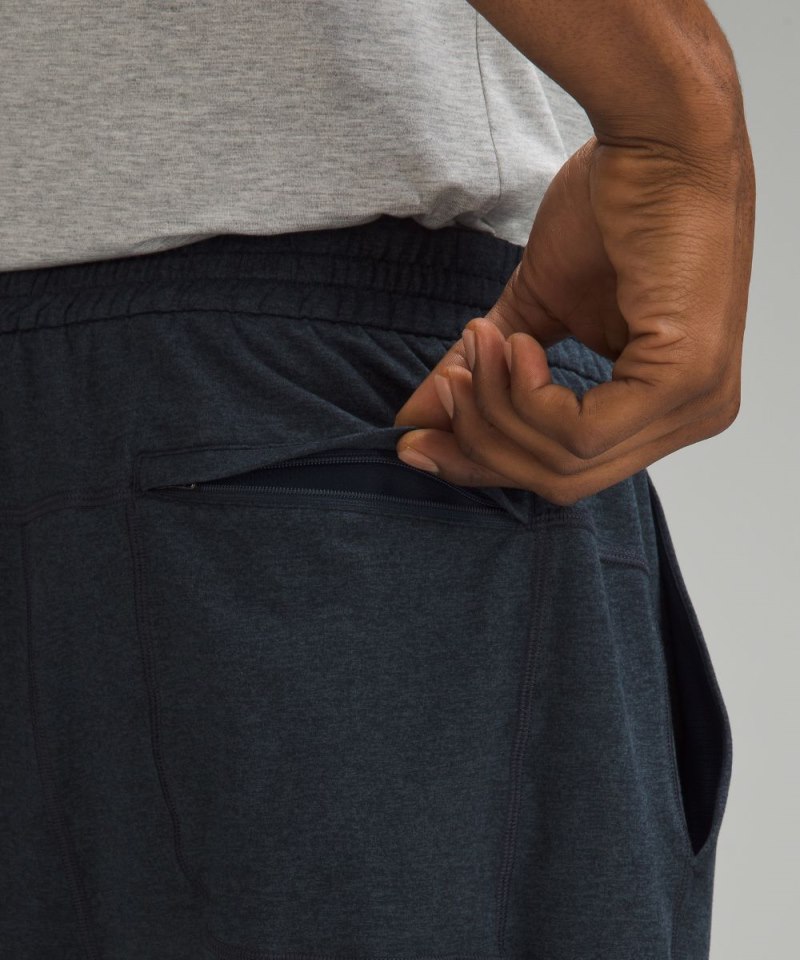 Lululemon Soft Jersey Short 5" Heathered Classic Navy / Heathered True Navy Online Outlet Sale