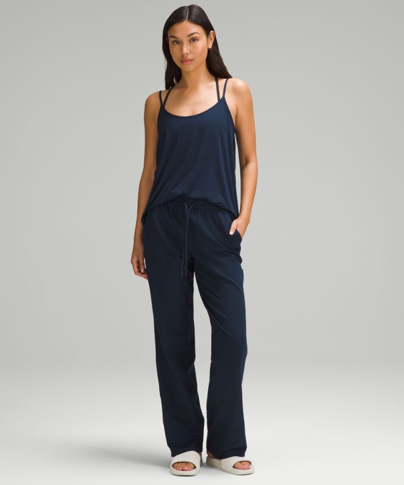 Lululemon Modal Silk-Blend Spaghetti Strap Tank Top True Navy Online Outlet Sale
