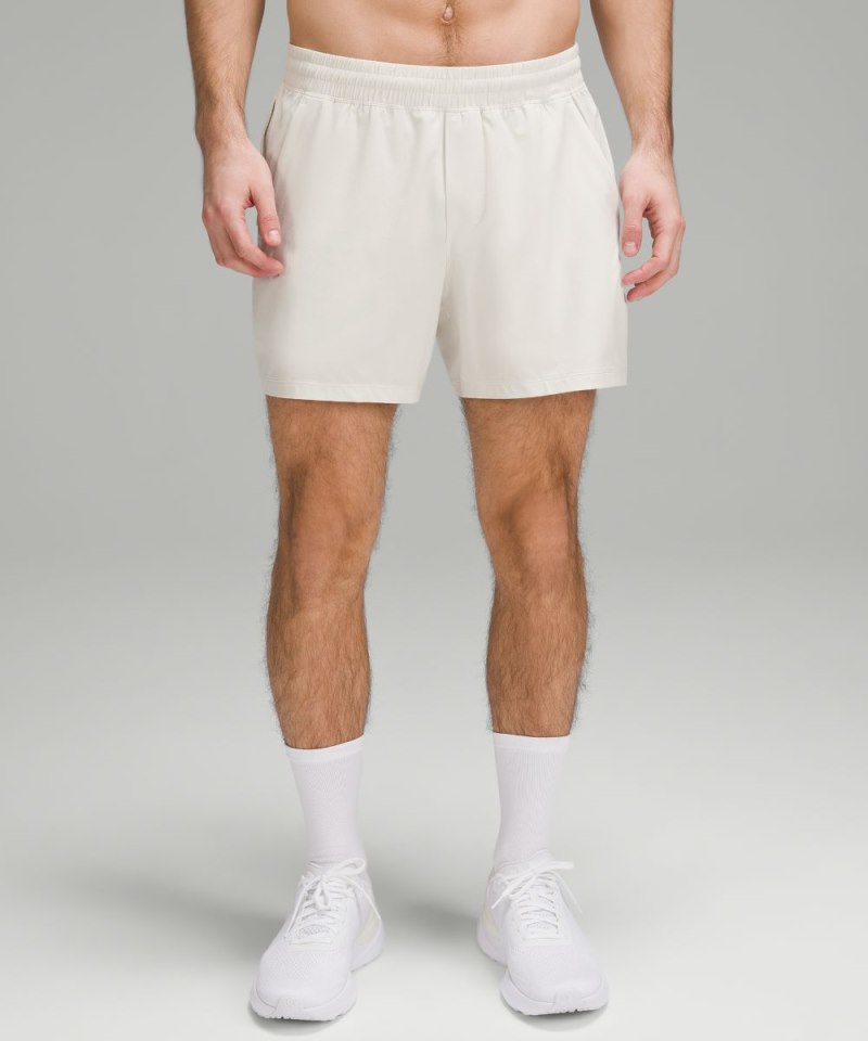 Lululemon Pace Breaker Linerless Short 5" Bone Online Outlet Sale