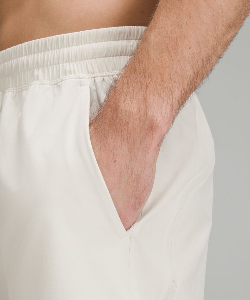 Lululemon Pace Breaker Linerless Short 5" Bone Online Outlet Sale