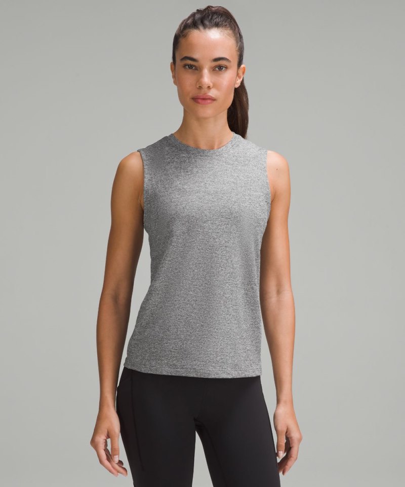 Lululemon License to Train Classic-Fit Tank Top Heathered Black Online Outlet Sale