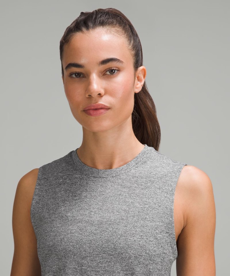 Lululemon License to Train Classic-Fit Tank Top Heathered Black Online Outlet Sale
