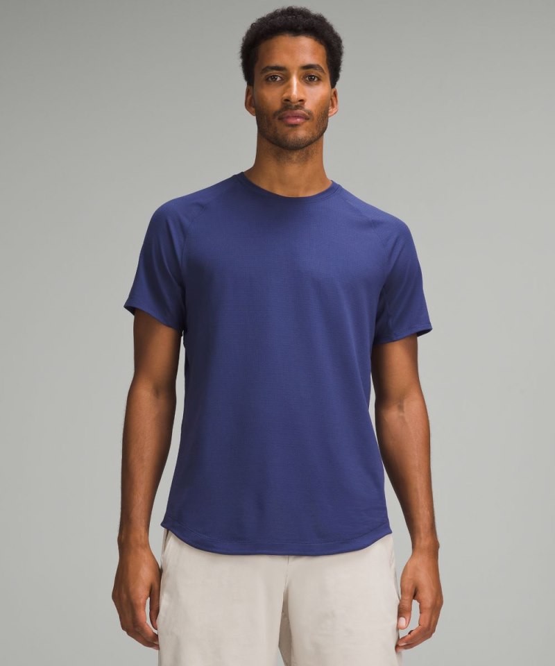 Lululemon License to Train Short-Sleeve Shirt Night Sea Online Outlet Sale