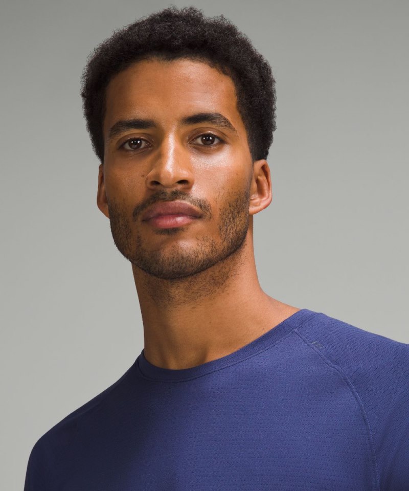 Lululemon License to Train Short-Sleeve Shirt Night Sea Online Outlet Sale