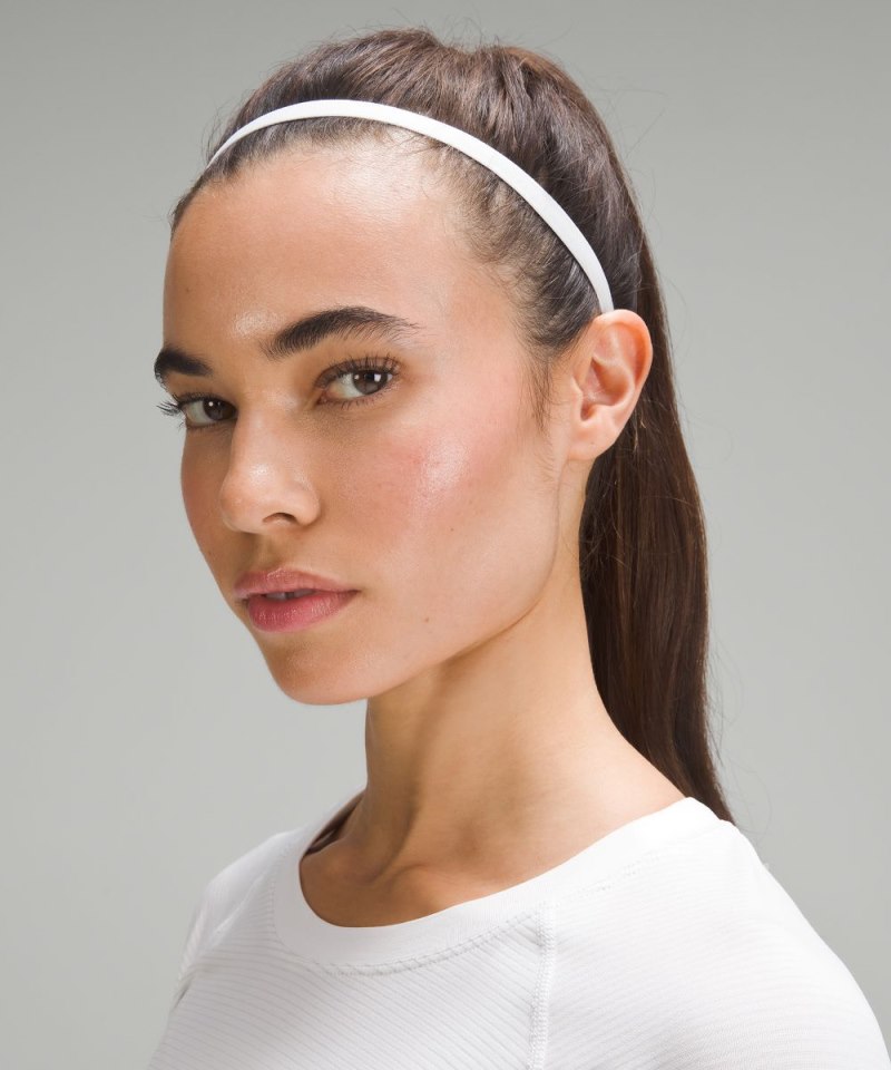Lululemon Women's Skinny Adjustable Headbands *5 Pack Black / Black / Rhino Grey / White / White Online Outlet Sale