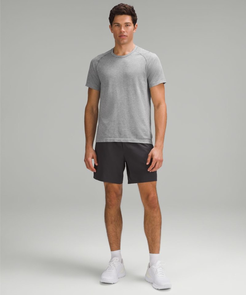 Lululemon Metal Vent Tech Short-Sleeve Shirt *Updated Fit Slate / White Online Outlet Sale
