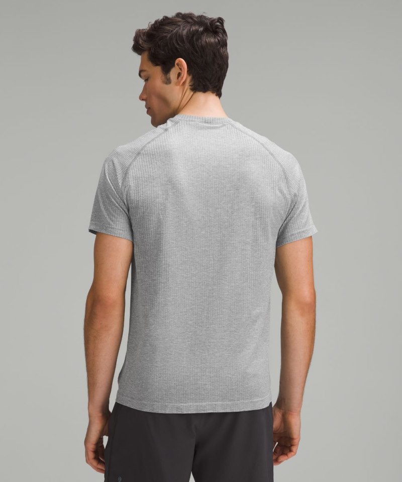Lululemon Metal Vent Tech Short-Sleeve Shirt *Updated Fit Slate / White Online Outlet Sale