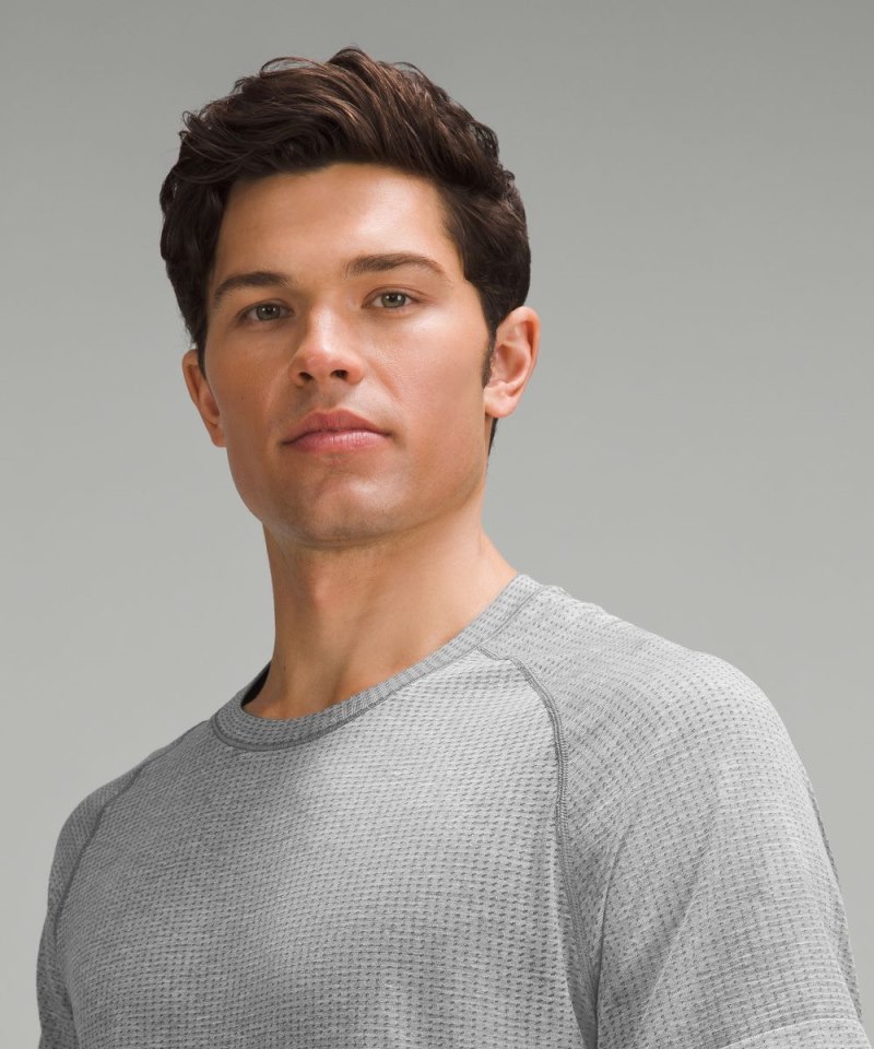 Lululemon Metal Vent Tech Short-Sleeve Shirt *Updated Fit Slate / White Online Outlet Sale