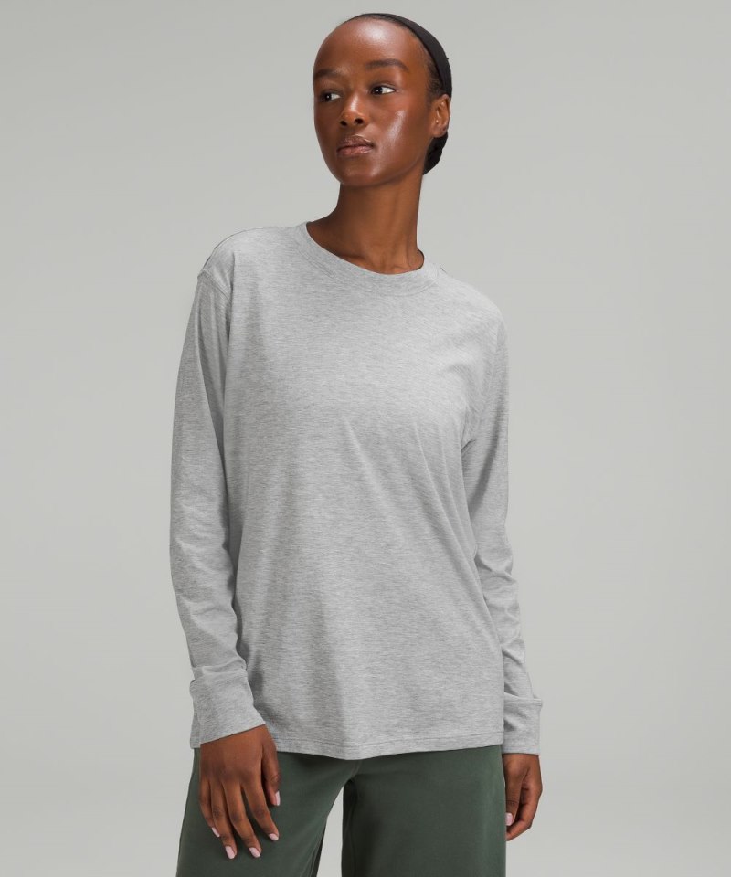 Lululemon All Yours Long-Sleeve Shirt Heathered Core Medium Grey Online Outlet Sale