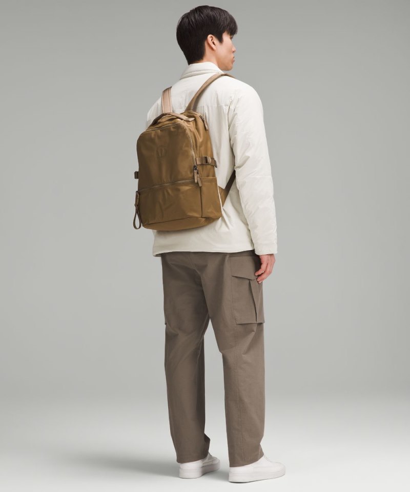 Lululemon New Crew Backpack 22L Artifact / Raw Linen Online Outlet Sale