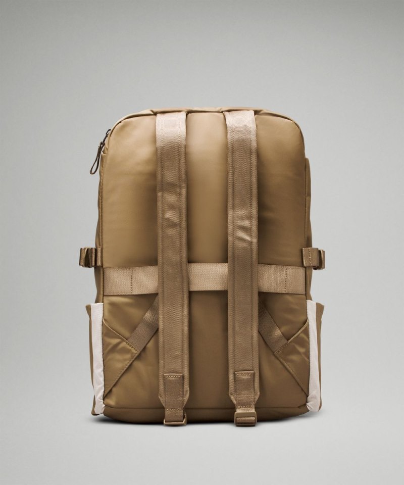 Lululemon New Crew Backpack 22L Artifact / Raw Linen Online Outlet Sale